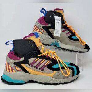 Adidas Original Men’s Size 8 TORSION TRDC MID FW9173 Tech Beige Berry Solar New